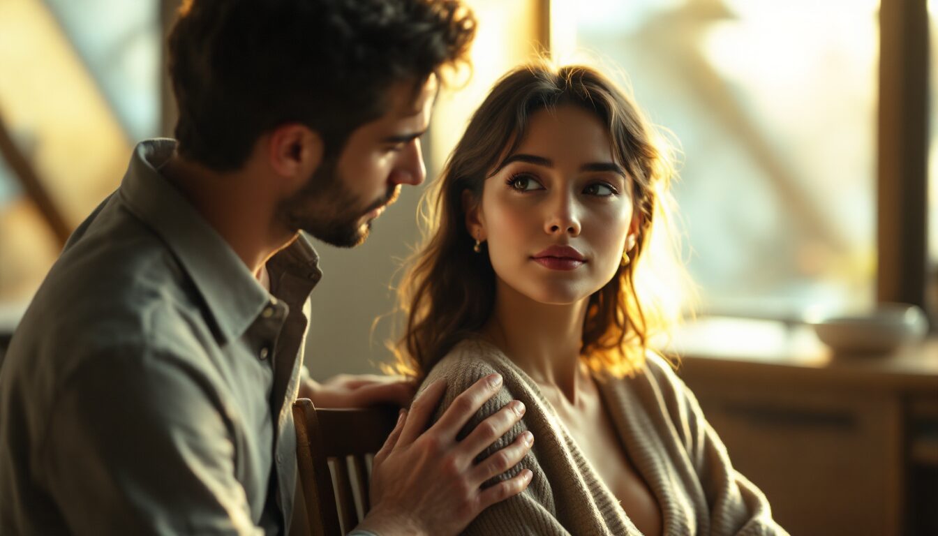 toucher l'épaule d'une femme signification