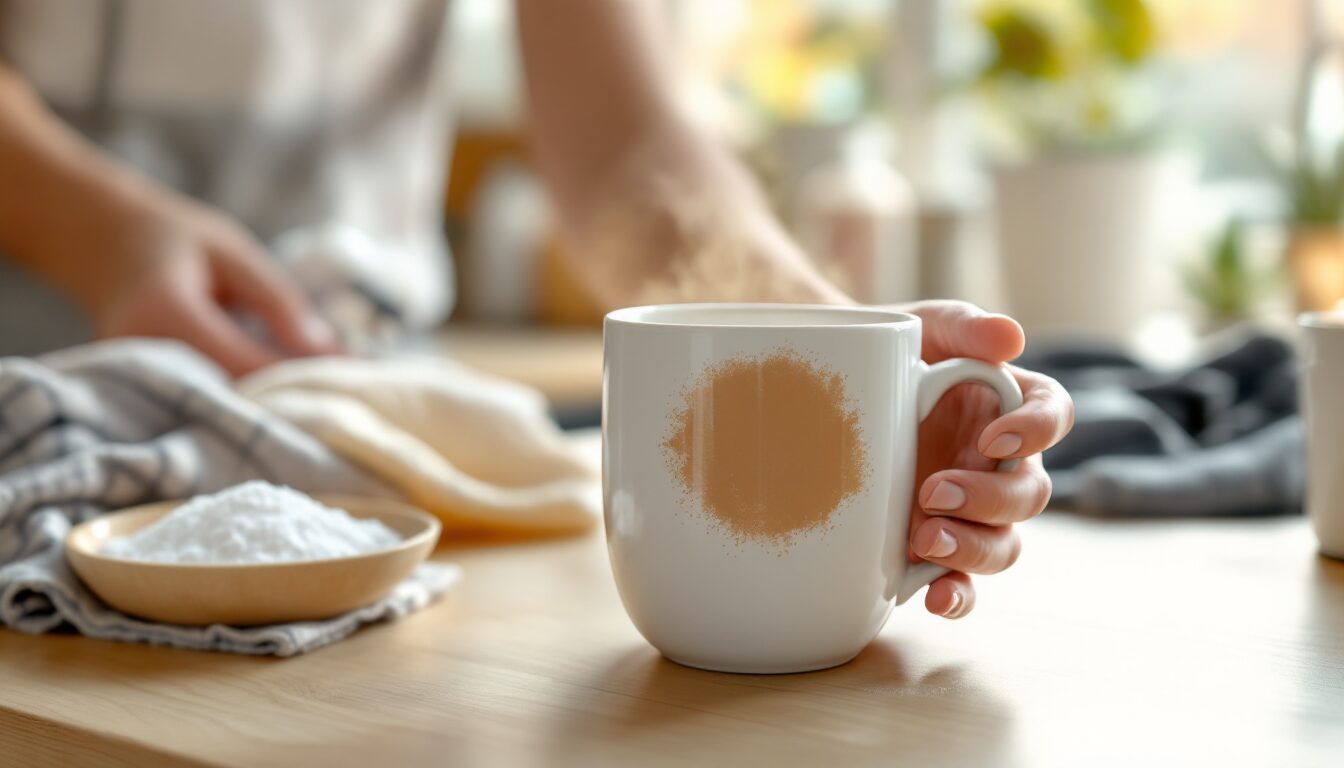 comment enlever une tache de thé incrustée