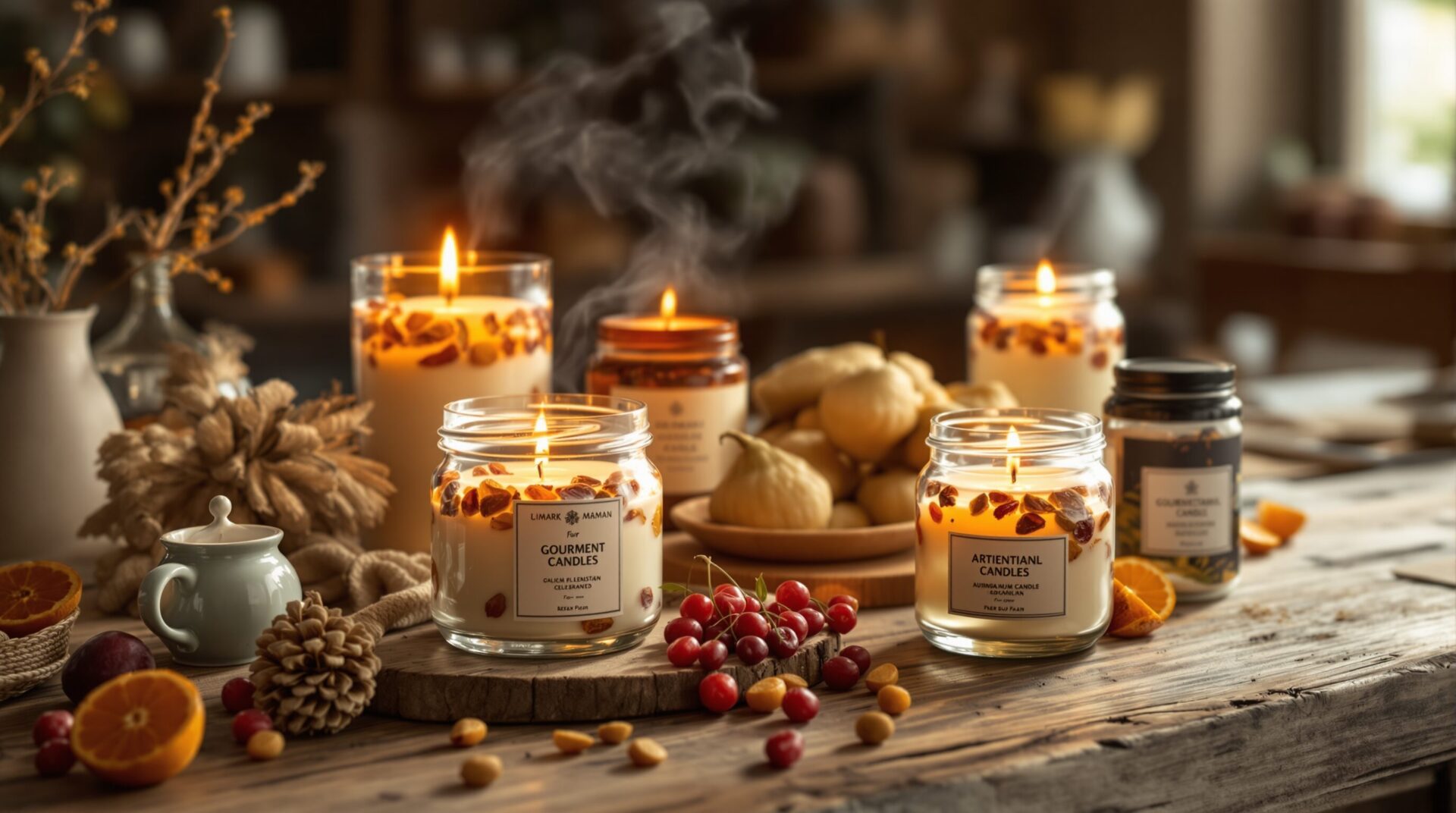 Bougies gourmandes artisanales : l'art des senteurs authentiques