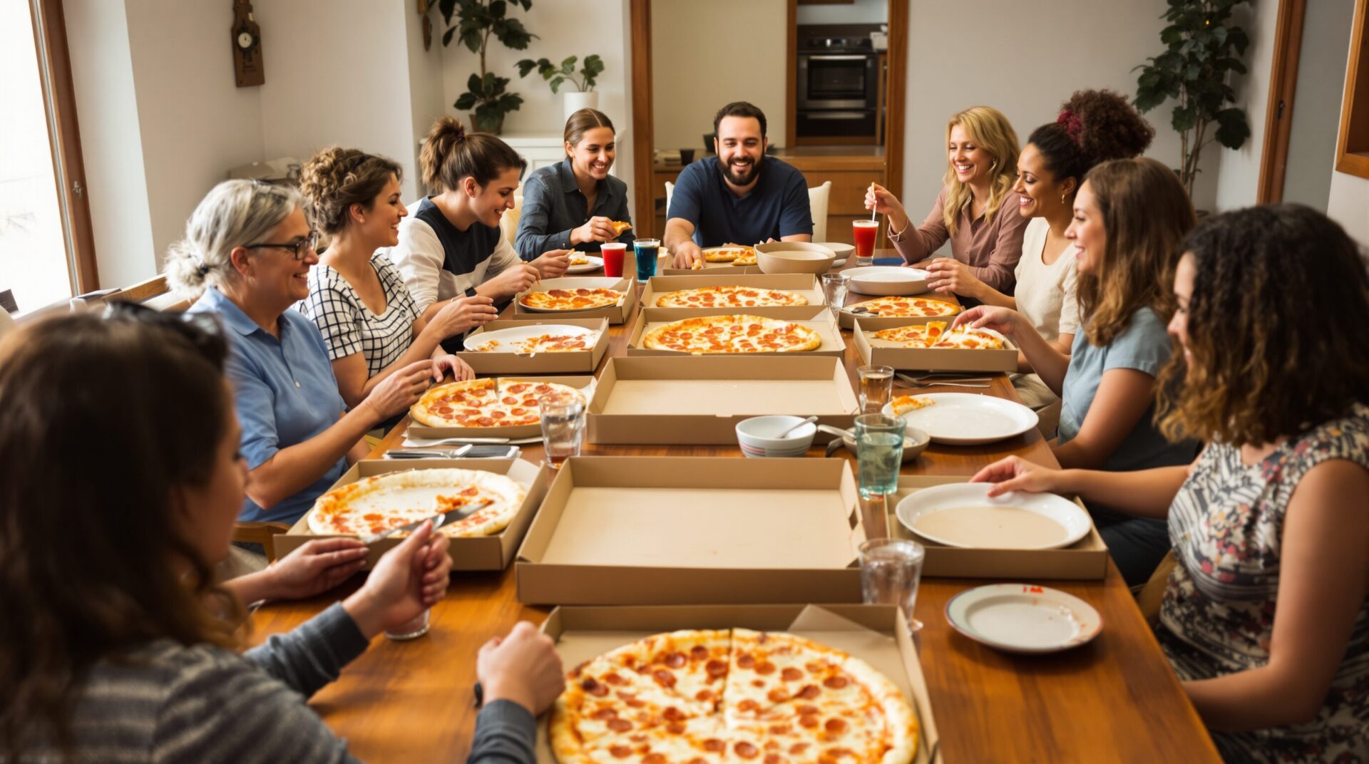 combien de pizzas pour 10 personnes