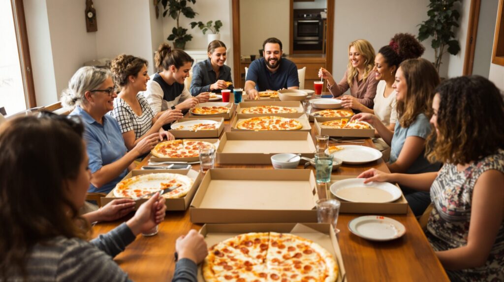 combien de pizzas pour 10 personnes