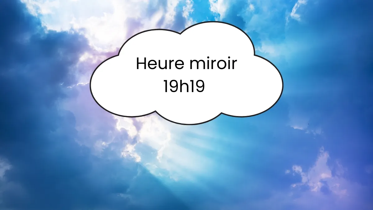 Heure miroir 19h19