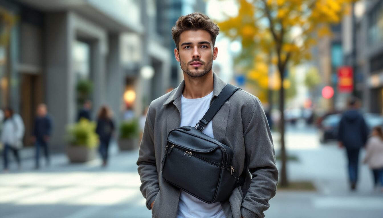 sac bandoulière homme