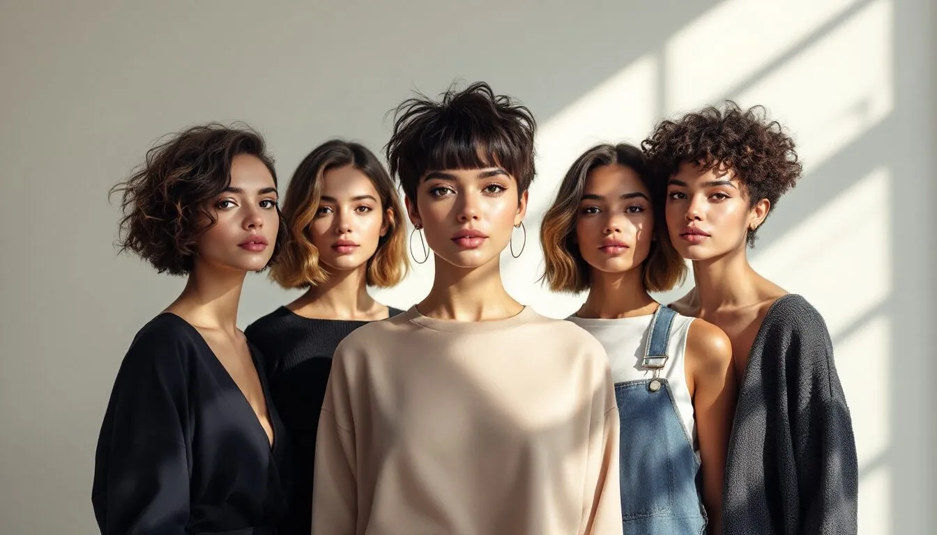 carré court femme