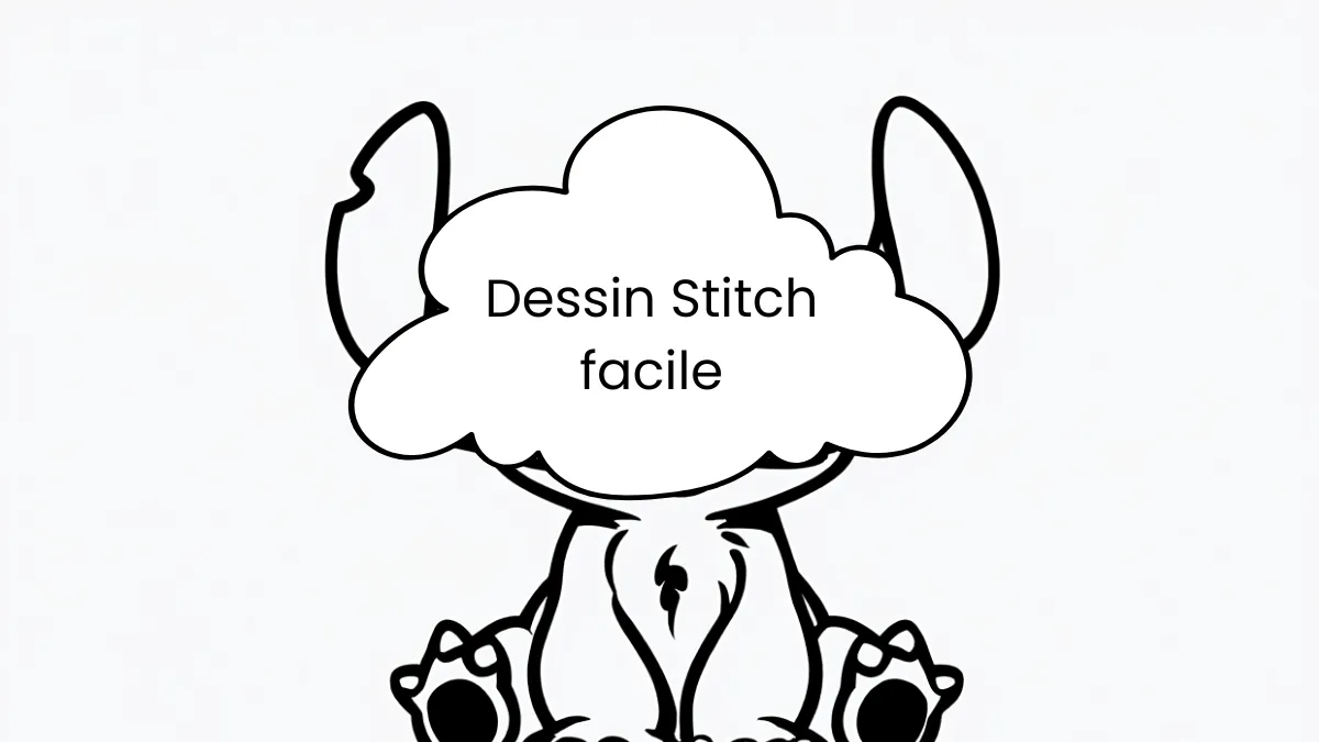 Dessin et coloriage Stitch facile