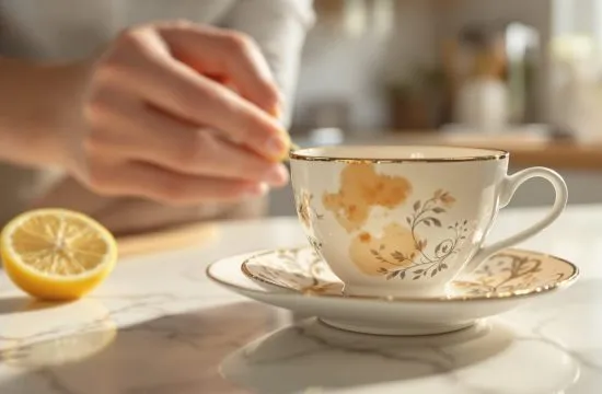 comment enlever une tache de thé incrustée