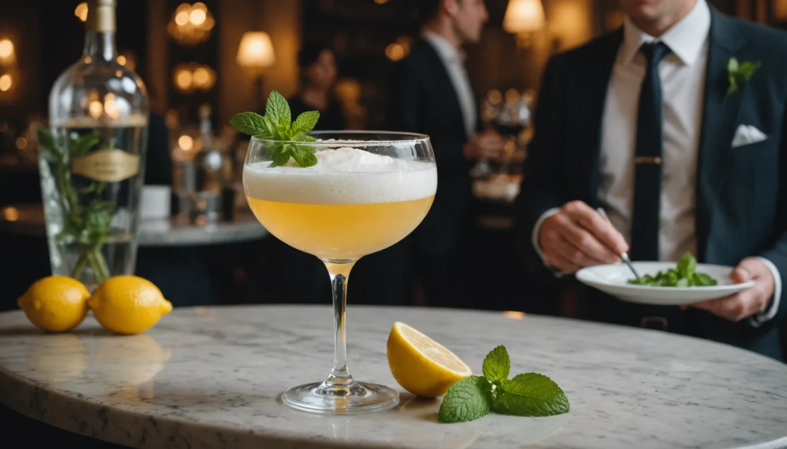 cocktail avec blanc d'oeuf