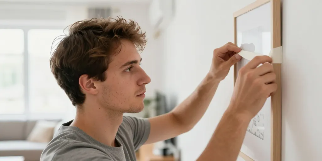 Comment accrocher un tableau sans percer ni laisser de traces ?