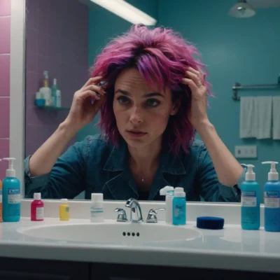 effet bétadine sur cheveux colorés