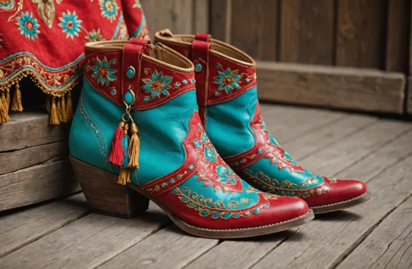 bottines style indien femme
