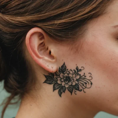 tatouage derriere oreille signification